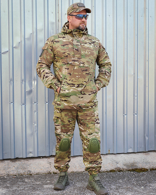 Костюм тактичний Гірка Анорак рип-стоп Мультикам з наколінниками та налокітниками Киев - изображение 1