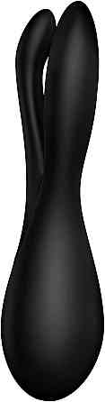 Клиторальный вибратор Satisfyer Threesome 2 Black, 3 гибких пальчика, 3 мотора Sex Aura Киев