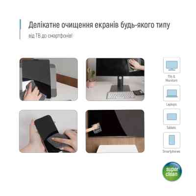 Спрей для очистки ColorWay Cleaning Kit, Large, OLED/LED/LCD/TFT, 550ml, microfibre*2 (CW-5500) Винница