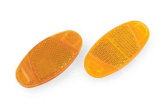 Светоотражатель велосипедный (катафот) (желтый, овальный) Мукачево