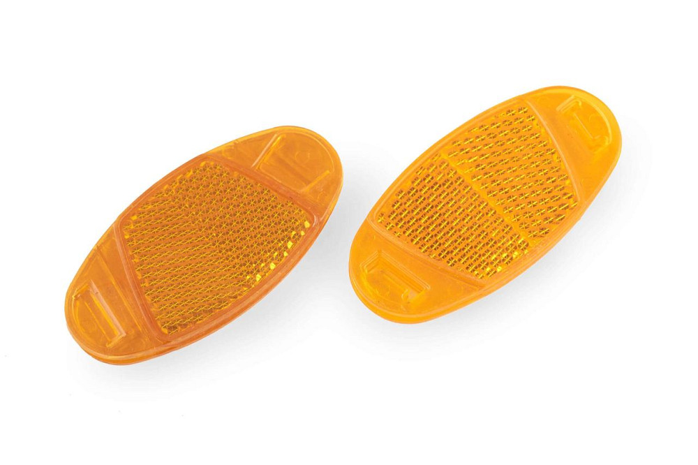 Светоотражатель велосипедный (катафот) (желтый, овальный) Мукачево - изображение 1