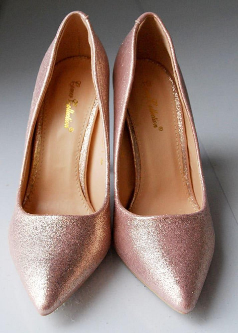 Comer Туфлі жіночі COMER шампань еко-шкіра каблук 11см розміри 36-38 (2715) Коломия - фото 5