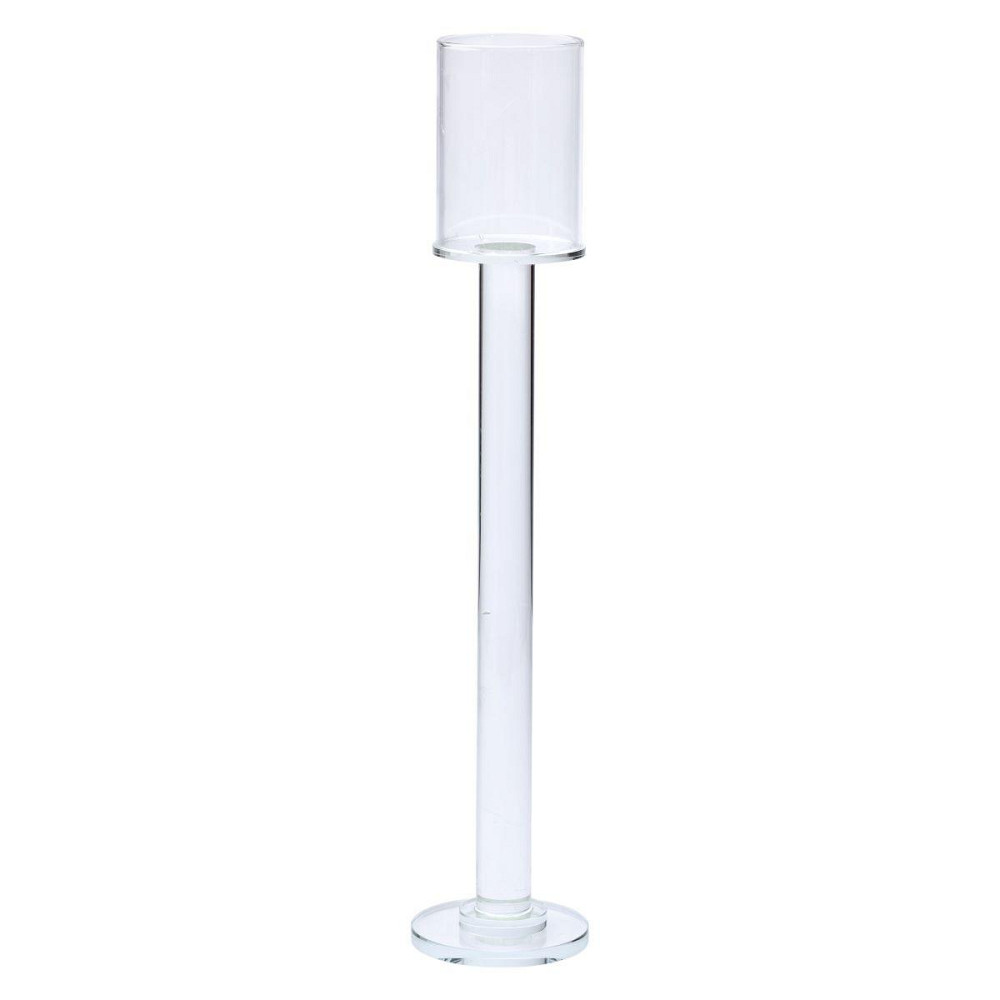 Декоративный стеклянный подсвечник на высокой ножке Киев - изображение 1