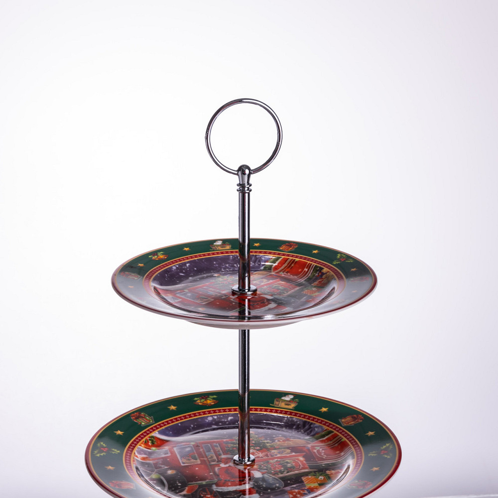 Фруктовниця на 3 яруси Santa новорічна фуршетна HP-SDHK-9 Коломия - фото 9