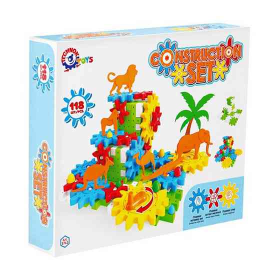 Дитячий набір конструктора "Шестерні з тваринами" 3763TXK 118 деталей Вінниця