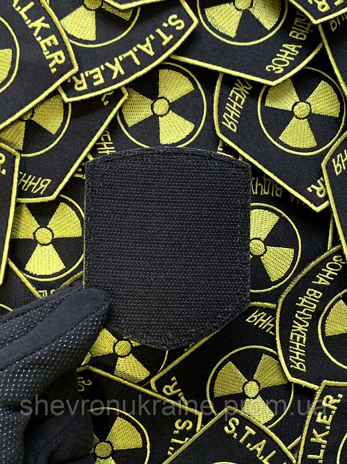 Шеврон STALKER (Форма щит. На липучке) Размер 9x7.5см Киев - изображение 7