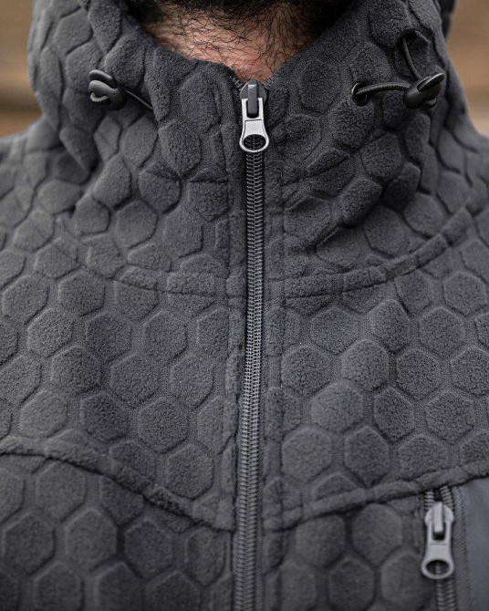Тактическая флисовка KM URBAN grey ПП8056 Одесса - изображение 6