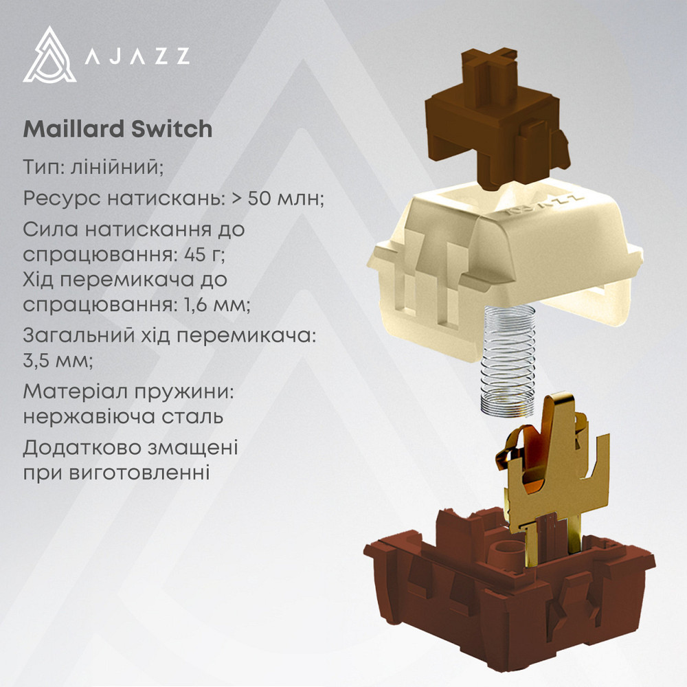 Клавіатура бездротова Ajazz AK980 V2 Maillard Switch White (AK980-V2-M-PWB) ( 21158 ) Харьков - изображение 8
