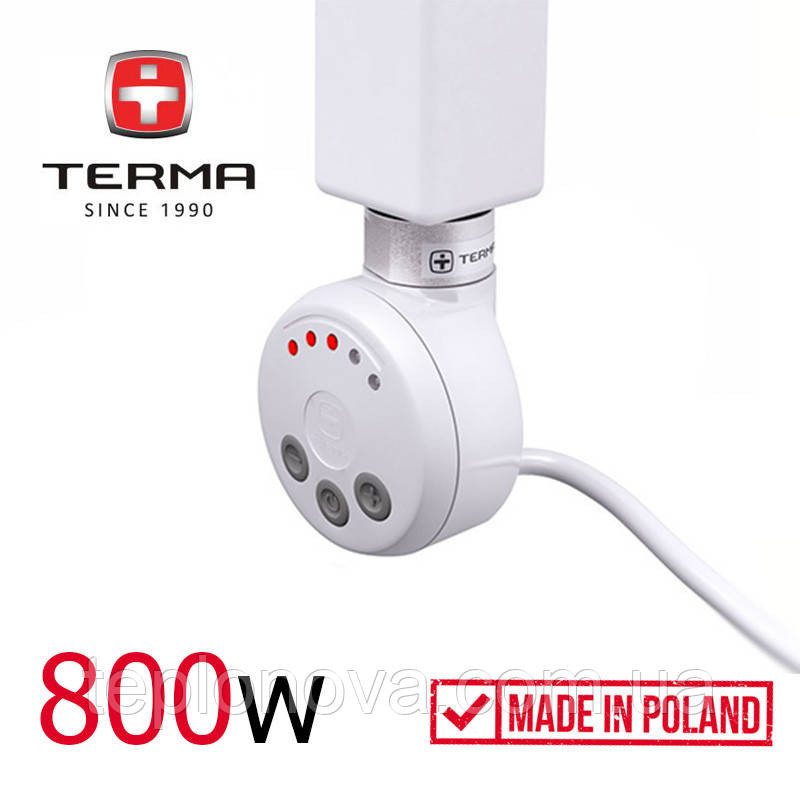 ТЕН для рушниксушника 800w Terma MEG White TЕН Білий Електричний Чернівці - фото 1