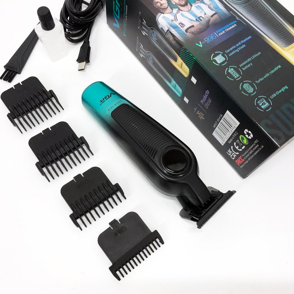 Машинка для стрижки волос с мотором VGR, Электрическая аккумуляторная машинка для стрижки QX-54 Львов - изображение 7