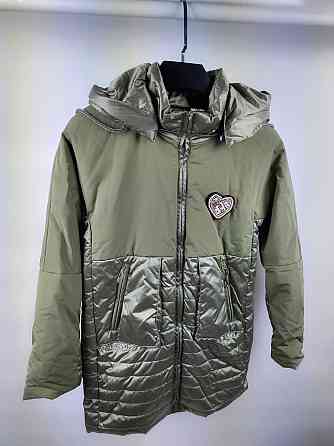 Демисезонная куртка хаки для девочек 146 Николаев