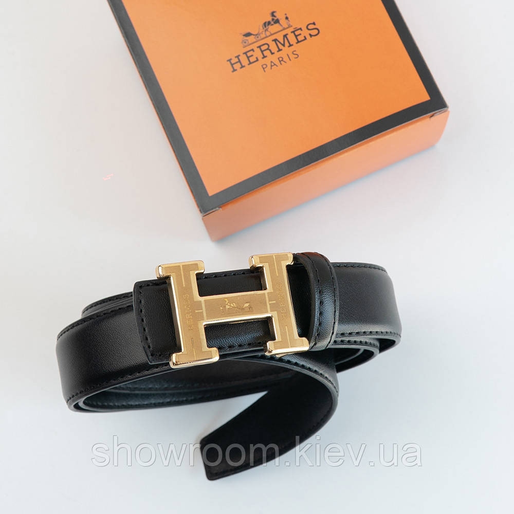 Шкіряний брендовий ремінь Hermes Гермес (281-1) Київ - фото 3