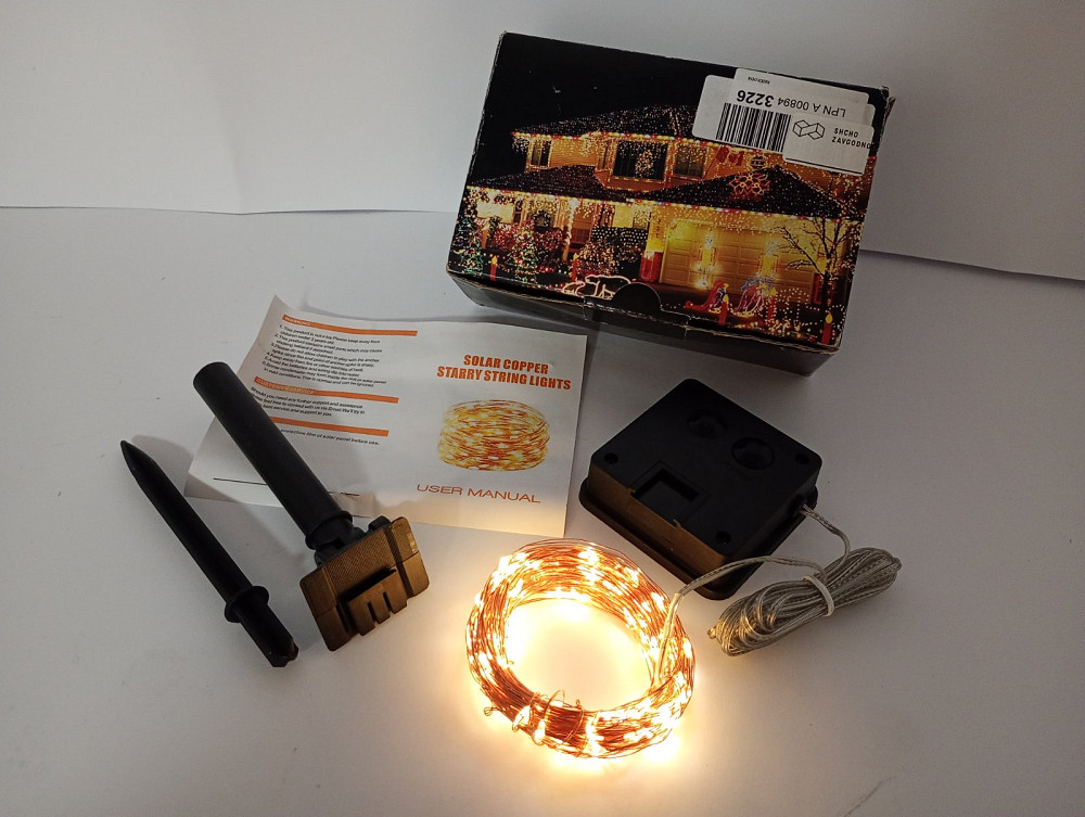 Гірлянда Дротик 120LED 14м на сонячній батареї 26180 Луцьк - фото 1