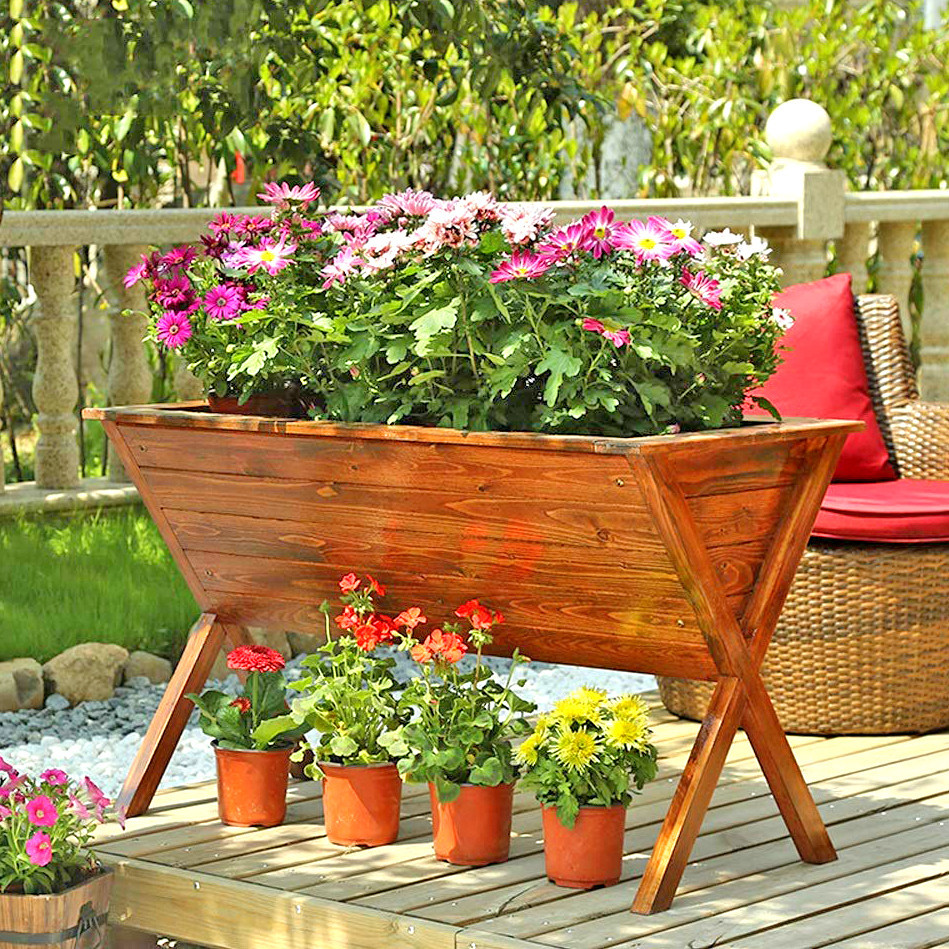 Кашпо на стійці "Тумба" мокко Миколаїв - фото 1