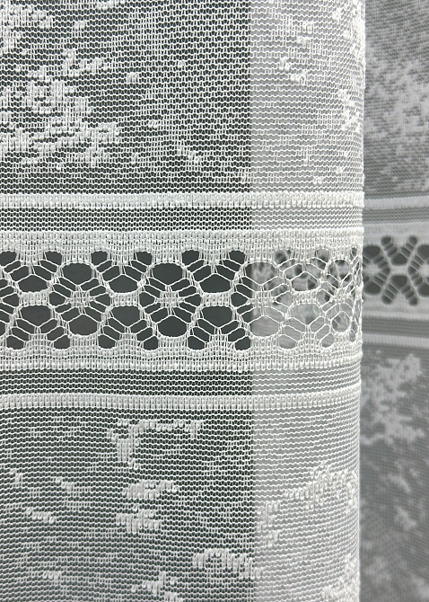 Тюль жакард "Преміум" мармур мережка колір білий 1785т Київ - фото 4