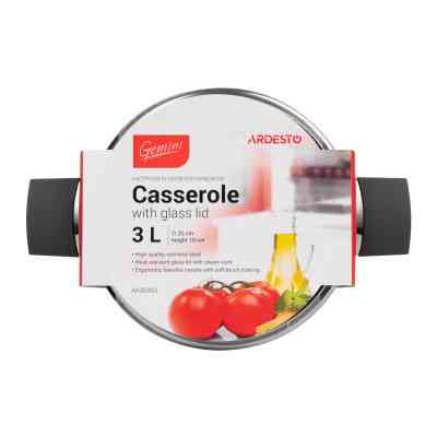 Кастрюля Ardesto Gemini с бакелитовыми ручками 3 л (AR3630G) Винница