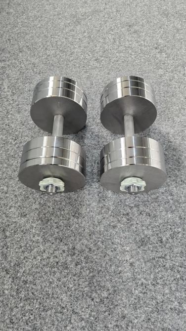 Гантелі набірні 2 по 26 кг металеві без покриття Kachai Zelezo Iron Pro Київ - фото 1