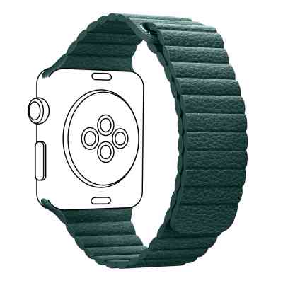 Ремінець до смарт-годинника Armorstandart Leather Loop для Apple Watch 42 (Series 11-10)/41/40/38 Forest Green (ARM53317) Вінниця