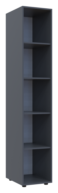 Пенал відкритий Doros Гелар 38,2х49,5х203,4 см Графіт (DRS-011141) Львів - фото 2