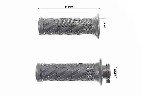 Рукоятка керма лів./пр. к-кт з хомутом троса газу 150cc Київ