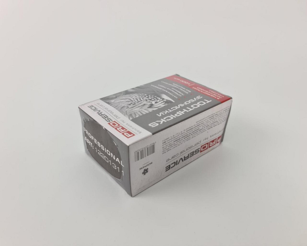 Зубочистки деревянные в индивидуальной упаковки 1000 шт PRO service (1 пачка) Харьков - изображение 2