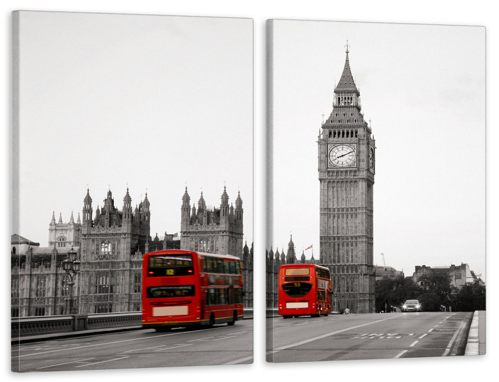 Модульная картина в гостиную / спальню Лондон TLV-2_024 90x132  см Киев - изображение 1