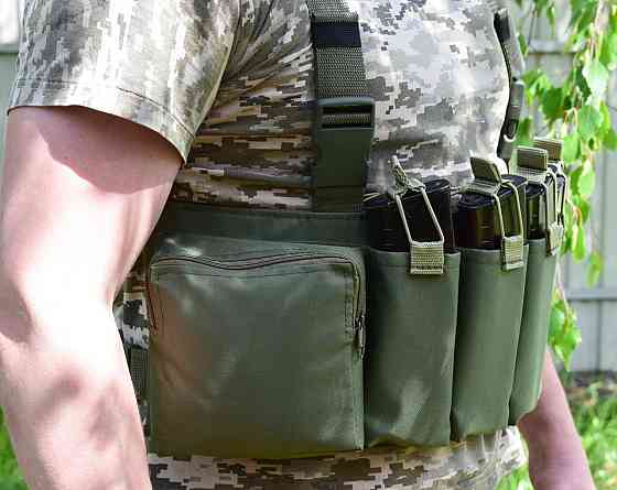 Жилет розвантажувальний з сумкою для скидання магазинів Novator G-4 Khaki Київ