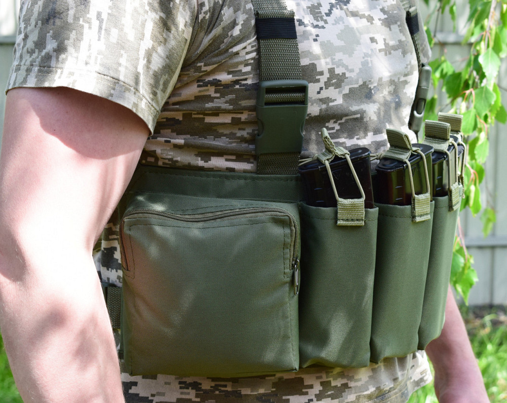 Жилет розвантажувальний з сумкою для скидання магазинів Novator G-4 Khaki Київ - фото 3