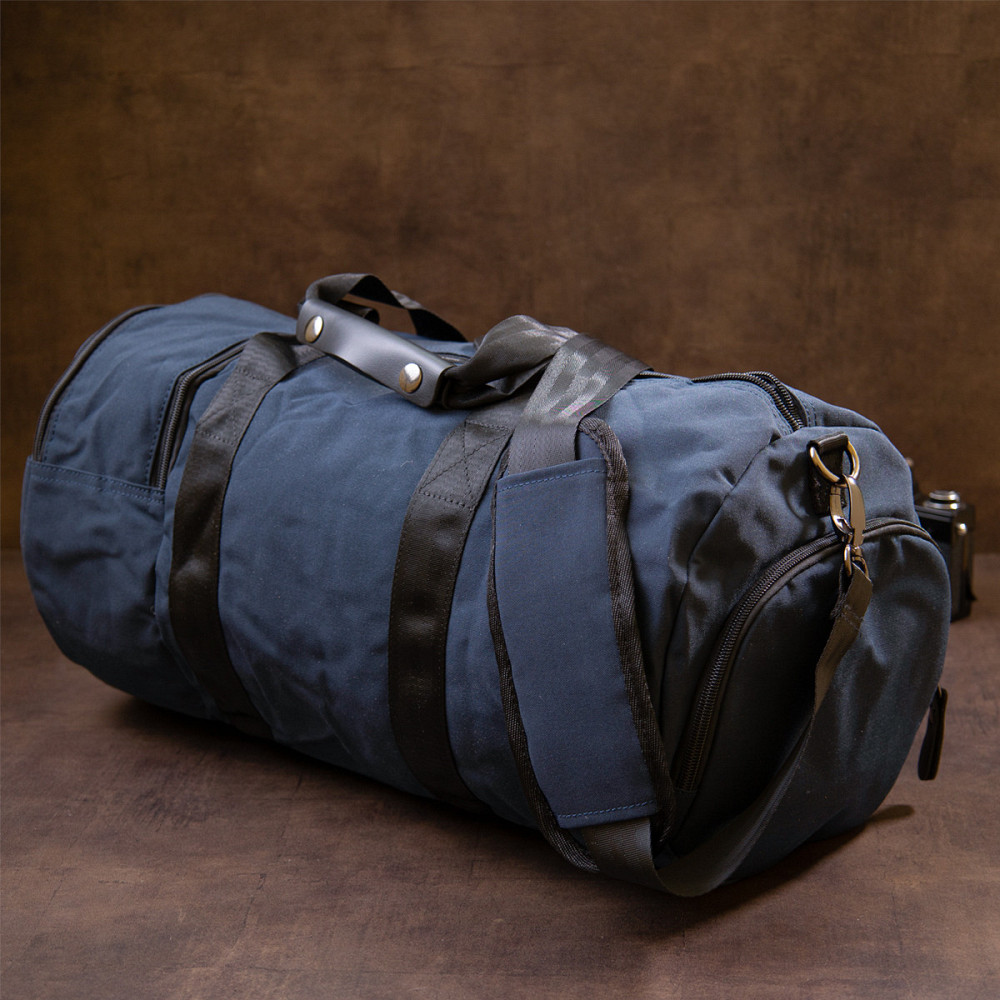 Спортивна сумка текстильна Vintage 20644 Синя Київ - фото 2