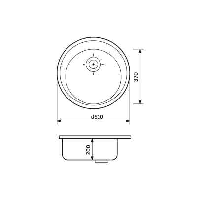 Мойка кухонная Adamant Sun Old stone (2006270043332) Вінниця