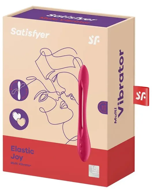 Універсальний гнучкий вібратор для пар Satisfyer Elastic Joy Red Львів - фото 6