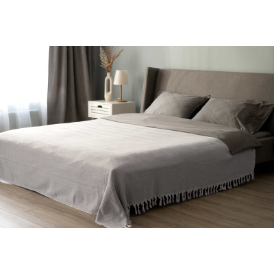 Плед Ardesto Summer 100% хлопок серый 140х190 см (ART0915SG) Винница - изображение 8