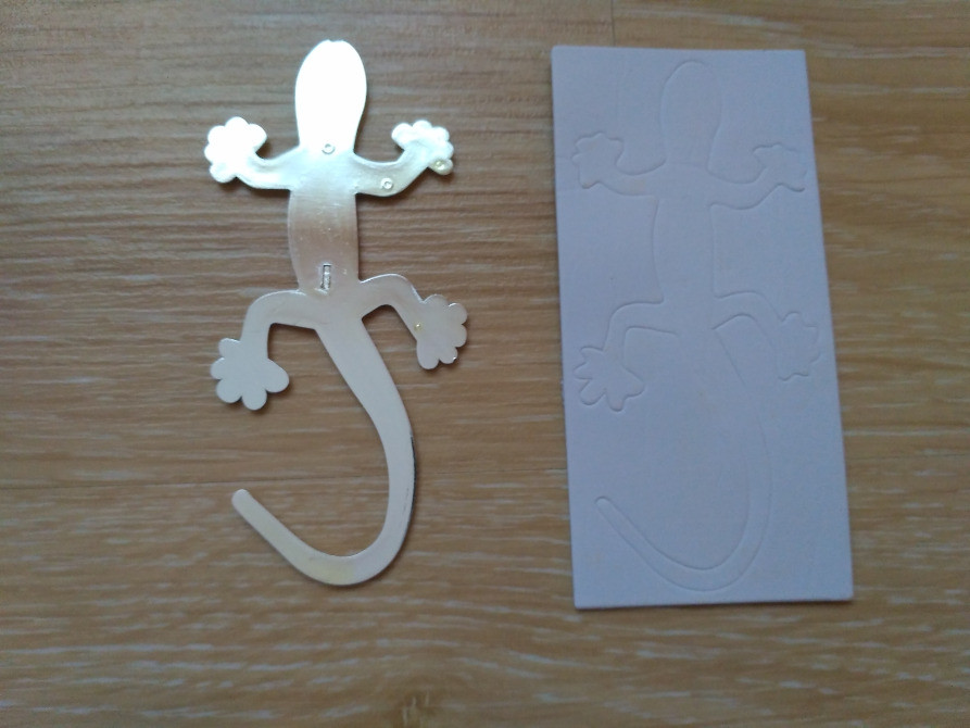 Наклейка Пластиковая Ящерица Серебро Киев - изображение 3