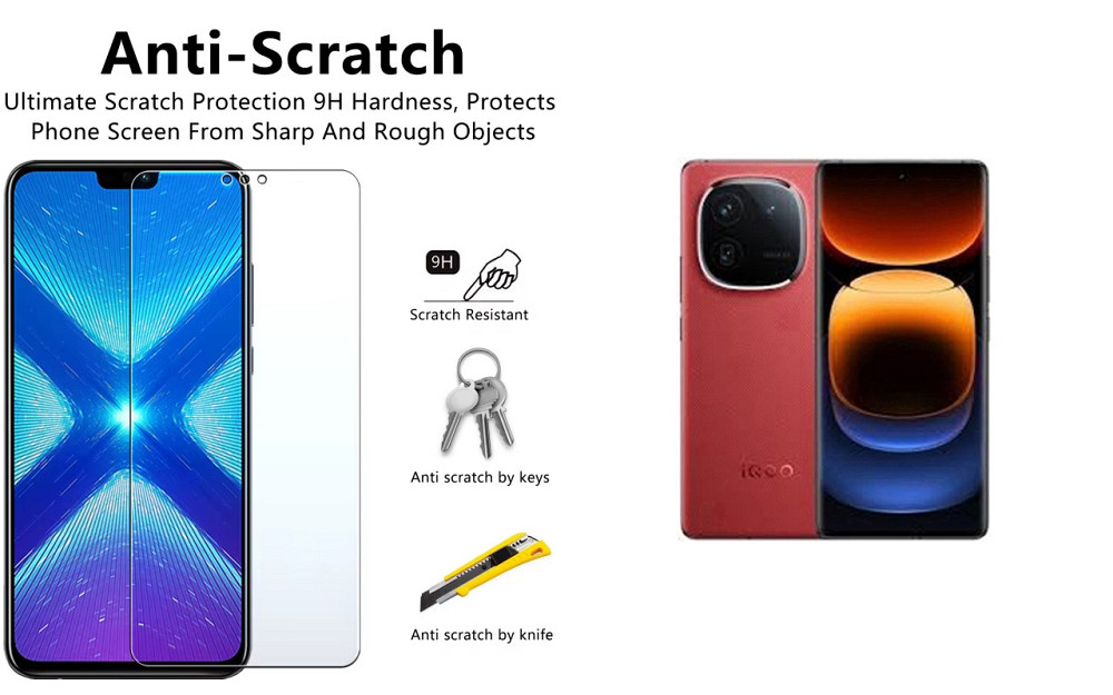 Захисне скло NeoGlass для Vivo iQOO 12 Pro – надпрозоре та стійке Київ - фото 1