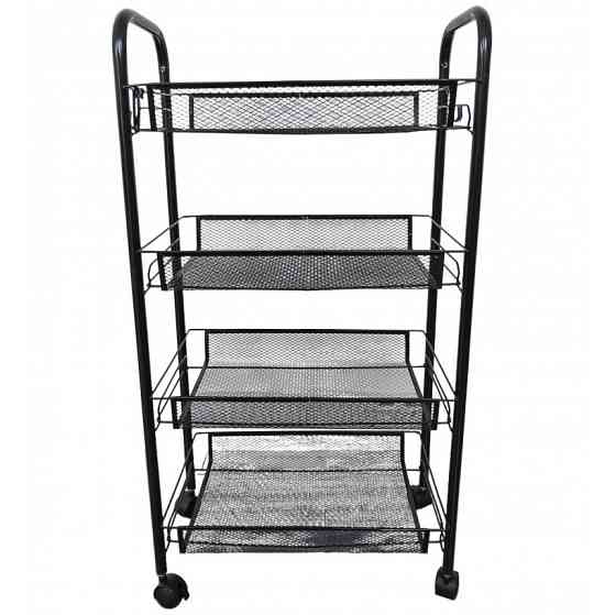 Стелаж етажерка з полицями на колесах Bonro B-074 візок Київ