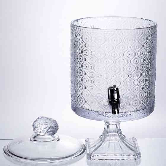 Лимонадниця Lace 4.5л з краном HP-19-287 лимонадник для напоїв диспенсер прозорий глек Коломия