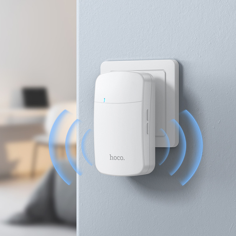 Дзвінок HOCO HI26 self-powered wireless doorbell (EU) Київ - фото 17