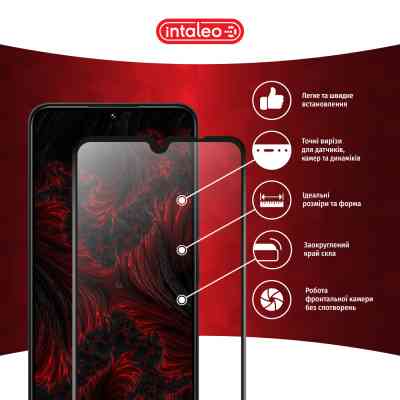 Стекло защитное Intaleo Full Glue Xiaomi Poco C75 Black (1283126608001) Винница