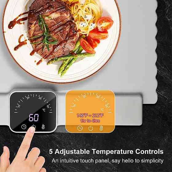 Портативний силіконовий килимок для підігріву їжі S - 501 66*39см Луцьк