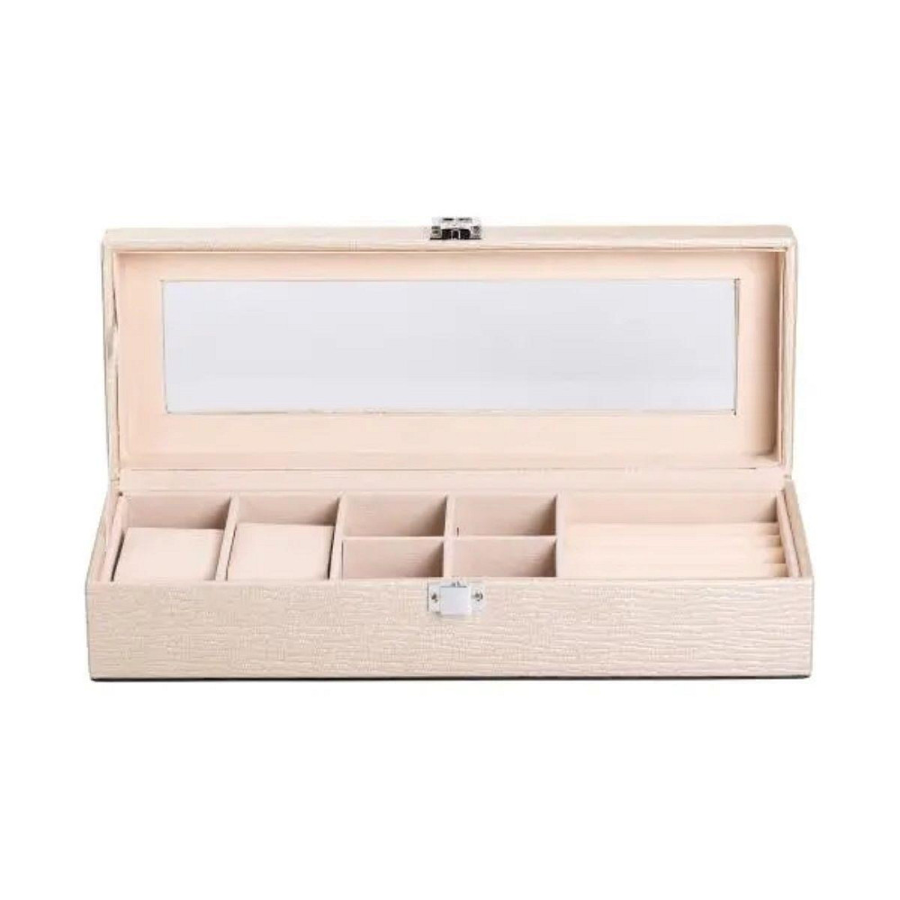 Шкатулка для украшений из эко кожи 31×11×8 см органайзер для ювелирных изделий HP-5-5BE Киев - изображение 1