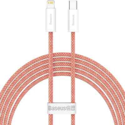 Дата кабель USB-C to Lightning 2.0m 20W orange Baseus (CALD000107) Вінниця