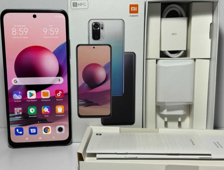 Смартфон Xiaomi Redmi Note 10S 6/128GB Pebble White NFC Киев - изображение 7