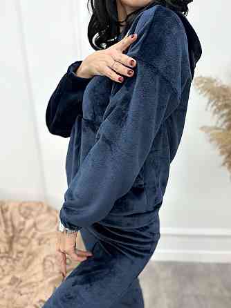 Махровый женский костюм-пижама Palmira 46-48, Темно-синий Киев