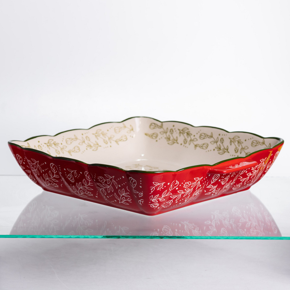 Квадратна форма для запікання Vintage з ручками, червона Київ - фото 4