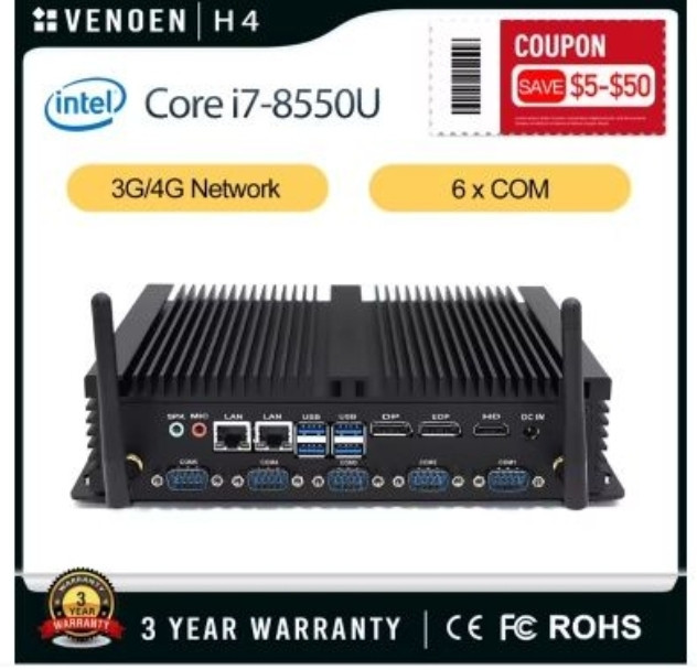 МініПК промисловий Core i5 8250U. Київ - фото 7