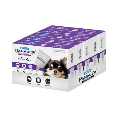 Краплі для тварин SUPERIUM Панацея Протипаразитарні для собак 1-4 кг (9141) Вінниця - фото 2