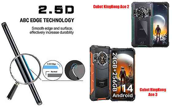 Защитное стекло ArmorGlass для Cubot KingKong Ace 2, KingKong Ace 3 – устойчивое к царапинам и ударам Киев