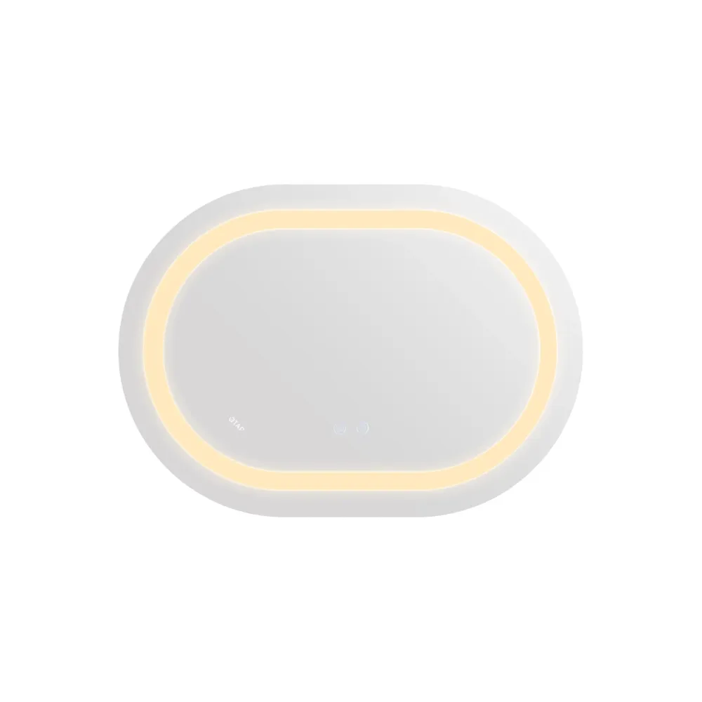 Дзеркало Qtap Gemini 500х700 з LED-підсвіткою Touch, з антизапотіванням, з димером, рев. темп. кольору (3000-6500K) Reverse Київ - фото 5