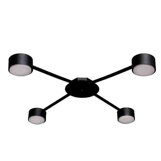 Люстра потолочная MSK Electric Copter на четыре круглых плафона под лампы GX53 черная NL 8040-4 BK Одесса