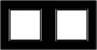 LIVOLO Рамка 2-постова LIVOLO, загартоване скло, чорна, 151×80 мм (VL-P7E/E-4B) Коломия - фото 2